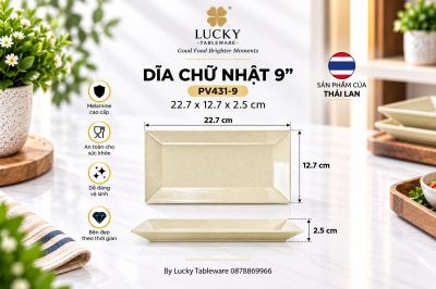 Dĩa Chữ Nhật 9