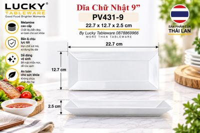 Dĩa Chữ Nhật 9