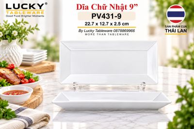 Dĩa Chữ Nhật 9