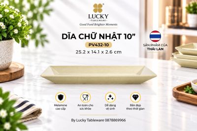 Dĩa Chữ Nhật 10