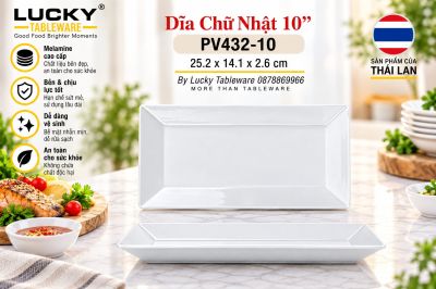 Dĩa Chữ Nhật 10