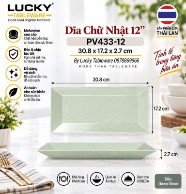 Dĩa Chữ Nhật 12