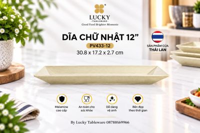Dĩa Chữ Nhật 12