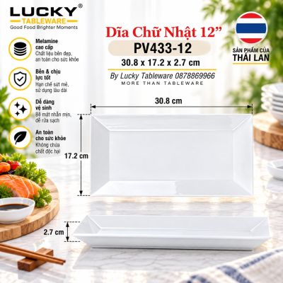 Dĩa Chữ Nhật 12