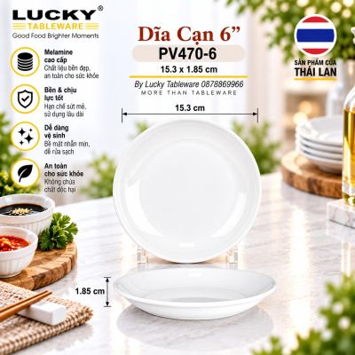 Dĩa cạn 6'' | PV470-6