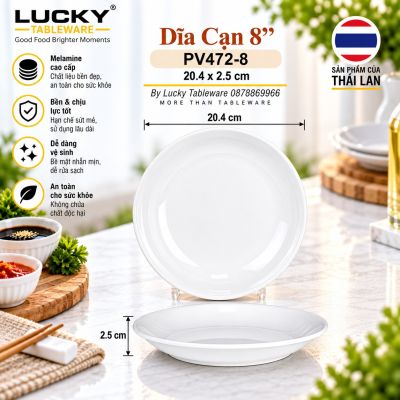 Dĩa Cạn 8'' | PV472-8