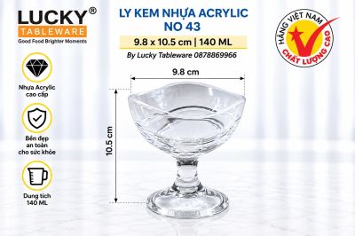 LY KEM NHỰA ACRYLIC NO 43