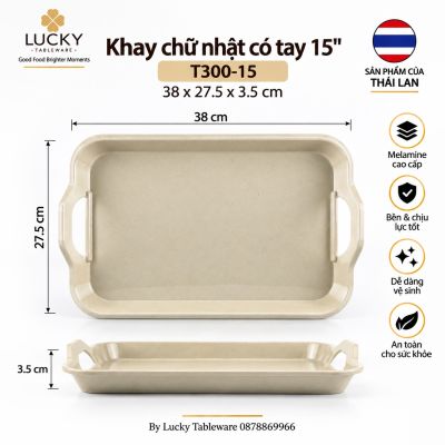 Khay chữ nhật có tay 15