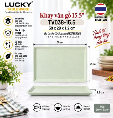 Khay vân gỗ 15.5
