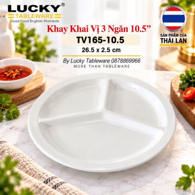 Khay khai vị 3 ngăn 10.5'' | TV165-10.5