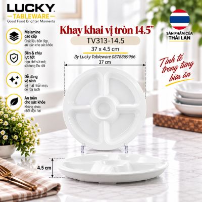 Khay khai vị tròn 14.5