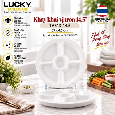 Khay khai vị tròn 14.5