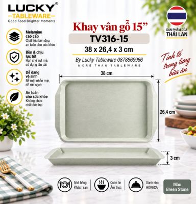 Khay vân gỗ 15