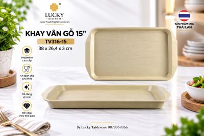 Khay vân gỗ 15