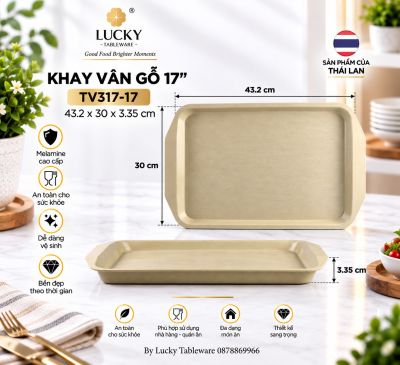 Khay vân gỗ 17