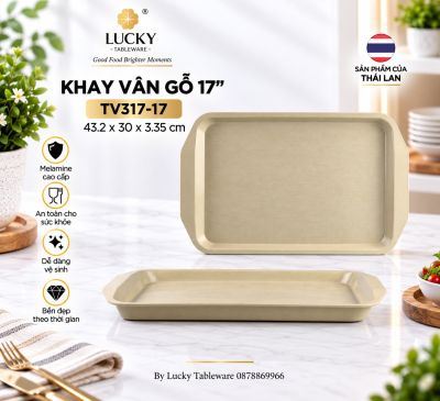 Khay vân gỗ 17