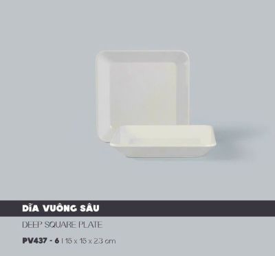 Dĩa Vuông Sâu 7.3